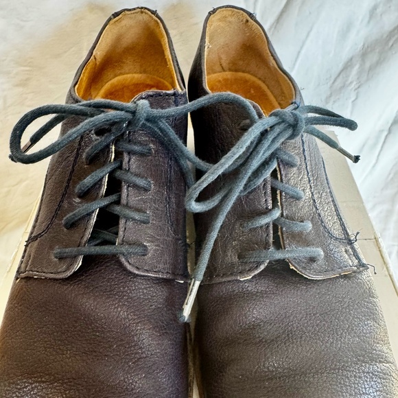 Frye Pre-Loved Carson Oxford Women's Shoes Navy Blue - Picture 4 of 17